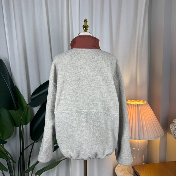 NWOT Patagonia Synchilla Fleece Marsupial Half Zip in Oatmeal Heather sz Large - Picture 3 of 8